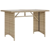 thumbnail of vidaXL 2-tlg. Garten-Essgruppe mit Kissen Beige Poly Rattan