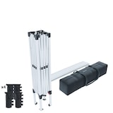 thumbnail of Gazebo Pieghevole Idrorepellente 3x3 M Da Giardino Con 4 Sacche Per Pesi E Sacca Di Trasporto Struttura Acciaio Copertura 160 gr/m² Bianco