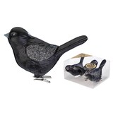 thumbnail of 3 Christbaumschmuck Vögel auf Clip 9cm Kunststoff Christbaumkugeln Große Weihnachtskugeln Weihnachtsbaum Deko Weihnachtsbaumschmuck Uni Schwarz