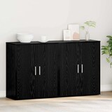 thumbnail of vidaXL Sideboard 2 pcs Schwarz Eichen-Optik 60 x 31 x 70 cm