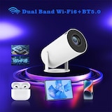thumbnail of Videoprojecteur Android Portable HD Wifi 6 BT5.0 Keystone Auto Correction YONIS