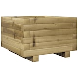 thumbnail of Helloshop26 - Jardinière bac lit surélevé plantes fleurs terrasse jardin 40 x 40 x 26,5 cm bois de pin imprégné marron 02_0037527