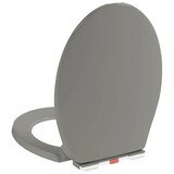 thumbnail of vidaXL Toilettensitz mit Absenkautomatik Quick-Release Grau Oval