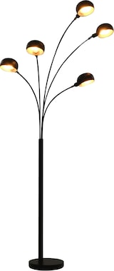 thumbnail of Helloshop26 - Moderne höhenverstellbare Stehlampe 200 cm hoch 5 Leuchten gemütliches Ambiente schwarzer Stahl