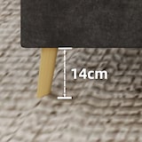 thumbnail of Polsterbett Doppelbett Stoffbett mit Stauraum Bettkasten Lattenrost modernes Bettgestell Komfortbett Schlafzimmer Design 160x200 Grau