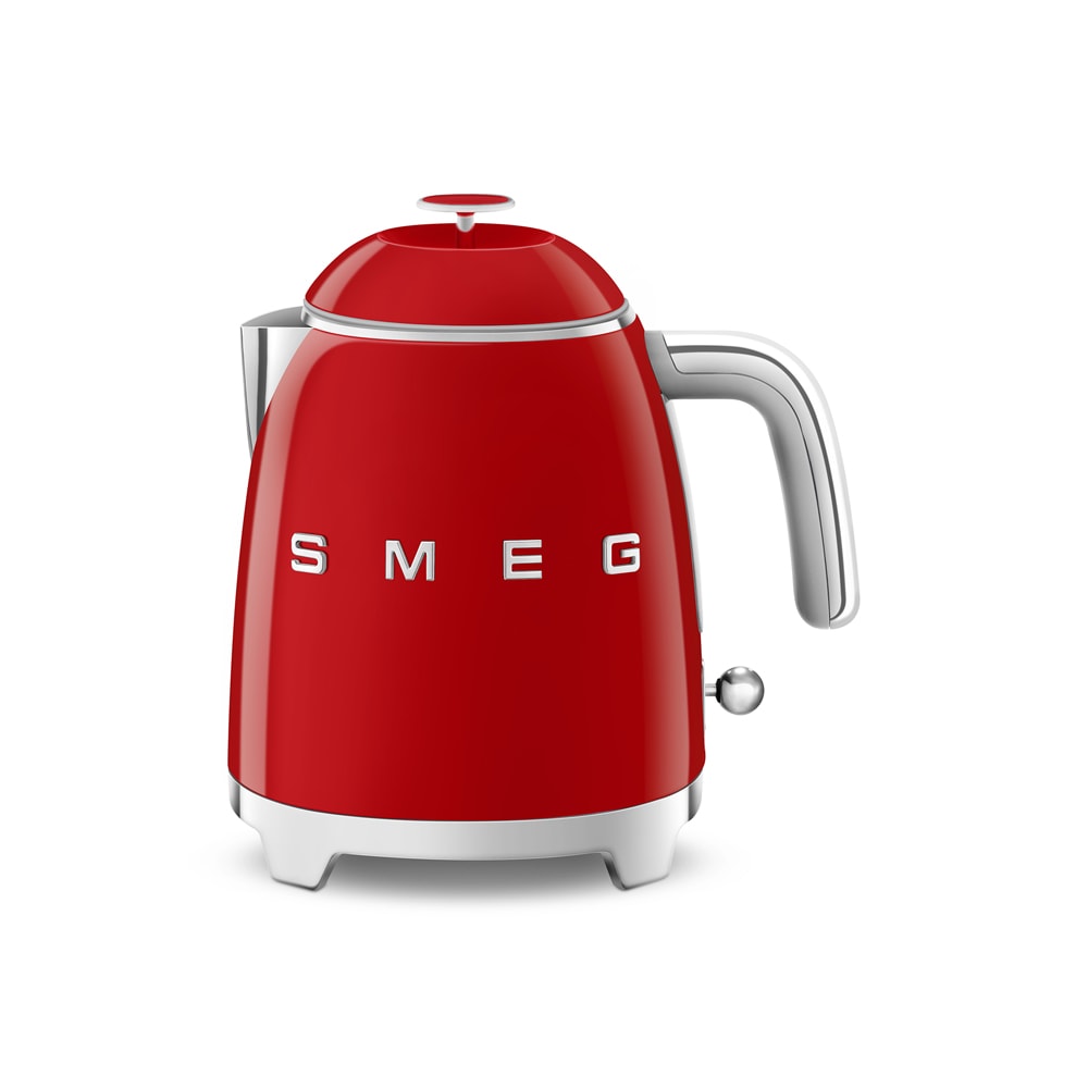 Bouilloire Années 50 0,8 l rouge -  80.00 cl Autre forme Acier Inoxydable (inox  Smeg 15.00x20.00 cm