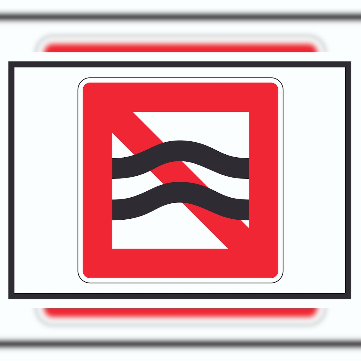 HB-Druck Sog und Wellenschlag vermeiden Symbol A5 Rückseite selbstklebend