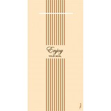 thumbnail of Mank Airlaid Besteckservietten Enjoy Your Meal in Creme, 40 x 40 cm, 75 Stück - Bestecktaschen Pocket Napkin