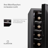 thumbnail of Klarstein Silent Vino 12 Uno Weinkühlschrank 31 L / 12 Fl 5-18 °C Touch Schwarz