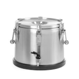 thumbnail of HENDI Isolierter tragbarer Behälter - mit Ablasshahn, Profi Line, 20L, Silber, ⌀330x(H)360mm