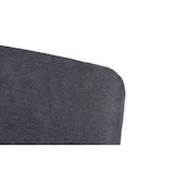 thumbnail of Möbilia Esszimmerstuhl 2er Set | Bezug Stoff | Gestell Stahl matt | B 44,5 x T 55,5 x H 87 cm | dunkelgrau-schwarz | 17020001 | Serie STUHL
