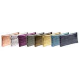 thumbnail of Clairefontaine 4x Schlampermäppchen aus Leder Cuirisé TM flach 22x11cm - Golden 8705C