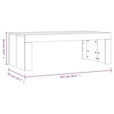thumbnail of vidaXL Couchtisch Schwarz 102x50x36 cm Holzwerkstoff