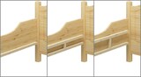 thumbnail of Seniorenbett extra hoch Rollrost Matratze 90x200 Massivholz Holzbett Gästebett 60.40-09 M