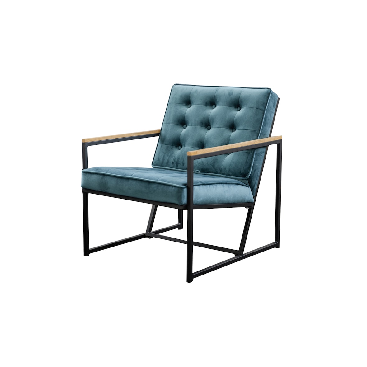KAWOLA Sessel ARLY Polstersessel Bezug Velvet petrol