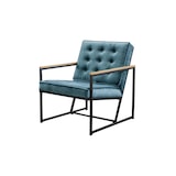 thumbnail of KAWOLA Sessel ARLY Polstersessel Bezug Velvet petrol