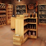 thumbnail of TRADIS Comptoir de magasin avec angle, bois massif