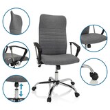 thumbnail of Bürostuhl / Chefsessel ARTON 40 Stoff grau hjh OFFICE