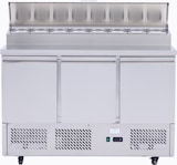 thumbnail of ICE-A-COOL 3 türige Belegstation mit Edelstahldeckel inklusive 8 * GN1/6, 380 Liter Kapazität