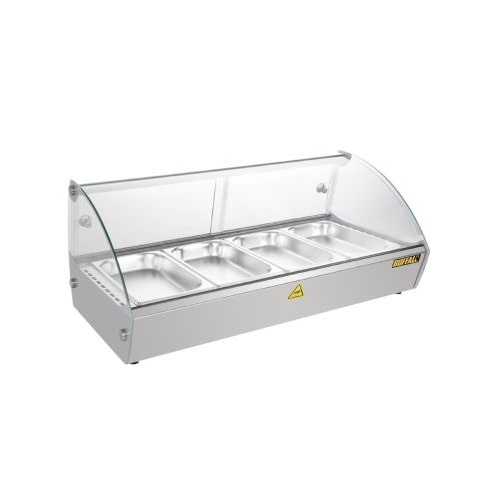 Warmhaltevitrine 4 x GN 1/3 (T) 40 mm, 500 W, 220 V - MONO