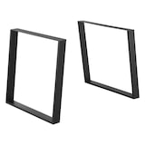 thumbnail of Helloshop26 - Lot de 2 pieds de table meuble diy 75 x 72 cm noir mat 03_0008095