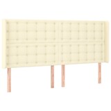 thumbnail of vidaXL LED Kopfteil Creme 203x16x118/128 cm Kunstleder