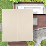 thumbnail of Relaxdays Sonnensegel quadratisch, wasserabweisend, UV-Schutz, mit Spannseilen, Terrasse, Balkonsegel BxT 3 x 3 m, beige