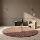 thumbnail of Hochflorteppich Shaggy Einfarbig Weich Flauschig Waschbar Strapazierfähig Schlafzimmer Rund Rosa 160x160 cm – SPREE von Kadima Design