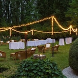 thumbnail of Guirlande Boa 6cm 30M 1500 Led ambré lumière fixe câble vert 30V Lotti