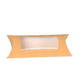 thumbnail of 250 Wrap Boxen Wrap to go Verpackung Papier mit Kunststoff Sichtfenster 183x114x44mm