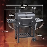 thumbnail of TAINO HERO XL Smoker BBQ GRILLWAGEN Holzkohle Grill Standgrill Räucherofen Kohle