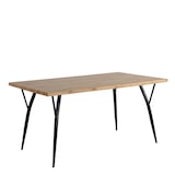 thumbnail of SIT Möbel Tisch 150x90 cm | Platte MDF Eiche-Optik | Stärke 35 mm | Tischbeine Metall schwarz | B 150 x T 90 x H 77 cm | 19000-06 | Serie TISCH