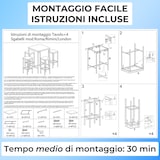 thumbnail of Set Tavolo Bar Quadrato Alto 110 cm e 4 Sgabelli Marrone Noce Mod. ROMA adatto da interno o esterno sotto gazebo tenda by Yelloo