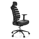 thumbnail of Bürostuhl / Drehstuhl ERGO LINE II PRO Leder schwarz hjh OFFICE