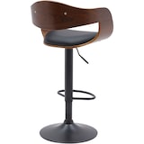 thumbnail of Tabouret de bar Kingston Noyer / Noir/Similicuir