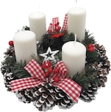thumbnail of Adventskerzen weiß 4er Stumpenkerzen Weihnachtskerze Stufenkerzen Stumpen Kerze Weiß