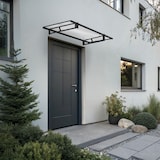 thumbnail of Wasabi - Marquise Porta Exterior 120x100cm – Policarbonato Sólido 2,7mm – Suportes de Ferro – Montagem Fácil