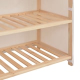 thumbnail of vidaXL Schuhschrank mit Abdeckung Weiß 79 x 40 x 80 cm Stoff
