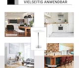 thumbnail of Stehtisch höhenverstellbar Weiß 60x60x92 cm quadratisch MDF Tischplatte Stahlgestell mit rutschfesten Gummifüßen modern für Küche Balkon