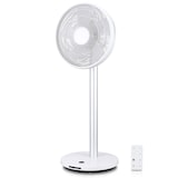 thumbnail of KLAMER Silent Ventilator, extra leiser DC Designventilator mit Fernbedienung, 12 Geschwindigkeitsstufen von lau bis turbo, Standventilator, Schlaf- &…