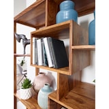 thumbnail of WOHNLING Bücherregal MUMBAI Massiv Sheesham 180cm Massivholz Regal Raumteiler Neu