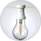 thumbnail of Illu Party Garten Lichterkette Außenlichterkette 10m weiß 30 LED Edison Filament
