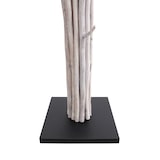 thumbnail of SalesFever lámpara de pie 175cm| pantalla lino | marco driftwood & tubo metal | base madera Hevea |An 30 x P30 x Al175cm|negro-natural-blanco lavado