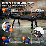 thumbnail of ECD Germany 5 in 1 Werkbank klappbar 94x48x80 cm, höhenverstellbar, bis 150 kg, Rollwagen Rollbrett Sägebock, Multifunktionaler Arbeitstisch Werkstatt