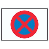 thumbnail of Absolutes Haltverbot Symbol Schild A1 (594x841mm)