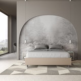 thumbnail of Letto Sommier contenitore imbottito 160x200 similpelle tortora Azelia