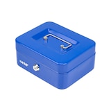 thumbnail of HMF Geldkassette abschließbar, Kasse mit Münzeinsatz, 5 Münzfächer, 20 x 16 x 9 cm, Blau