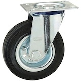thumbnail of LINHA PROFISSIONAL WOLFPACK - Roda Industrial Borracha Preta 140 mm.