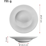 thumbnail of Piatto Pasta Bowl Napoli Ø Cm 26,5 Interno Cm 17 Saturnia Confezione Da 6