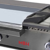 thumbnail of MBH - Gasbakplaat 800x400 mm van hardchroom met brander voor horeca. Fry Top voor keuken van bar en restaurant.